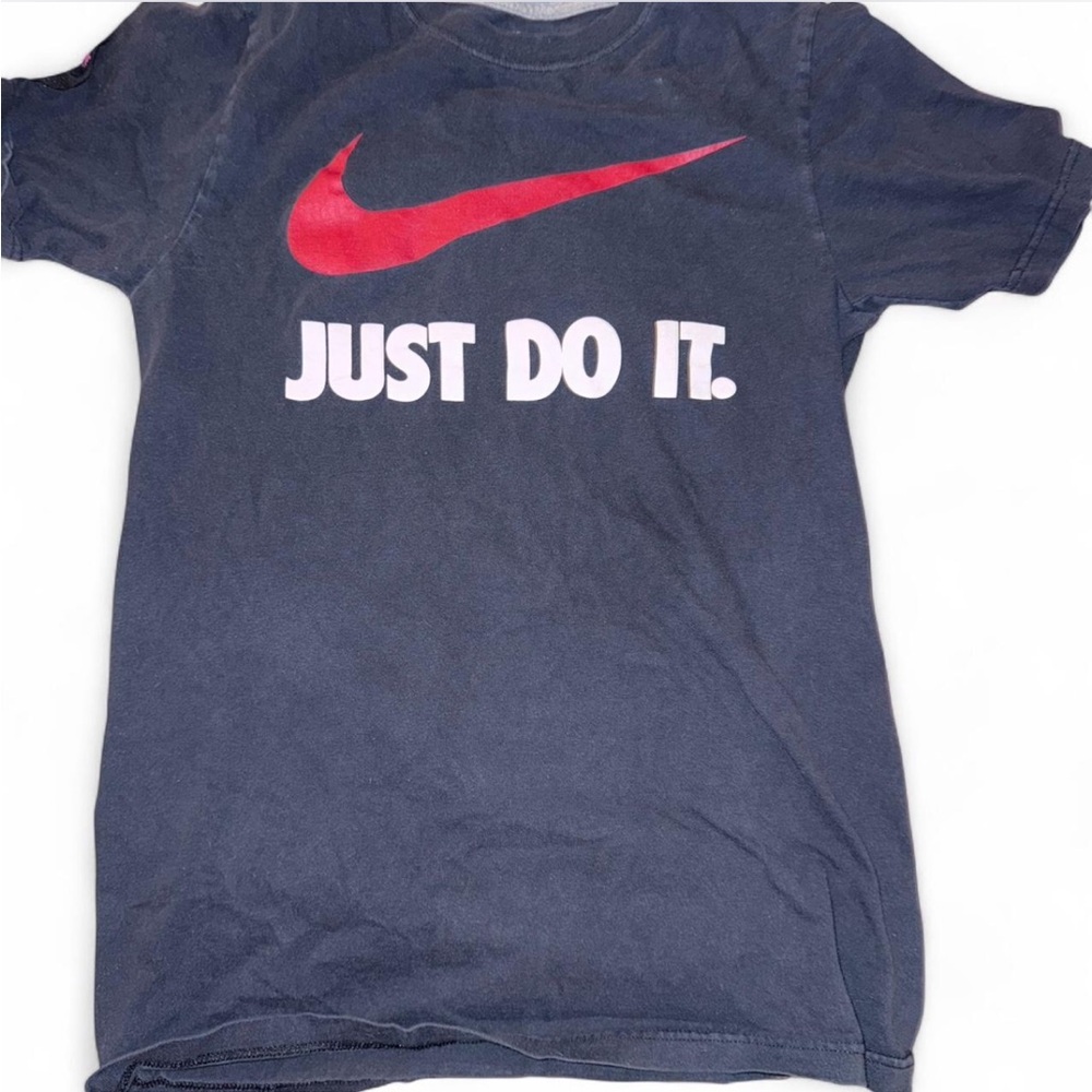 Nike Black Tee with Red Swoosh